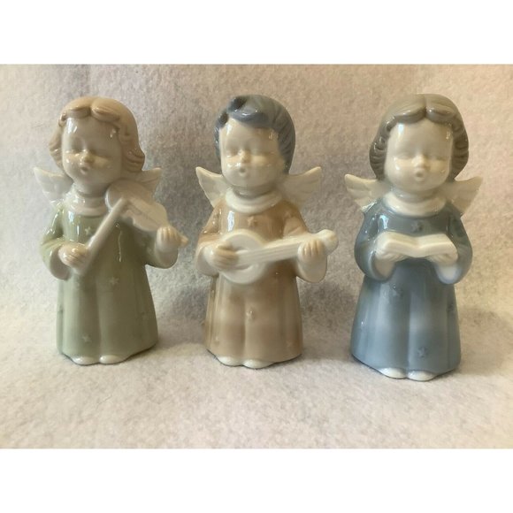Global Art Angel Figurines, 4.5" Set of 3 - Picture 2 of 10